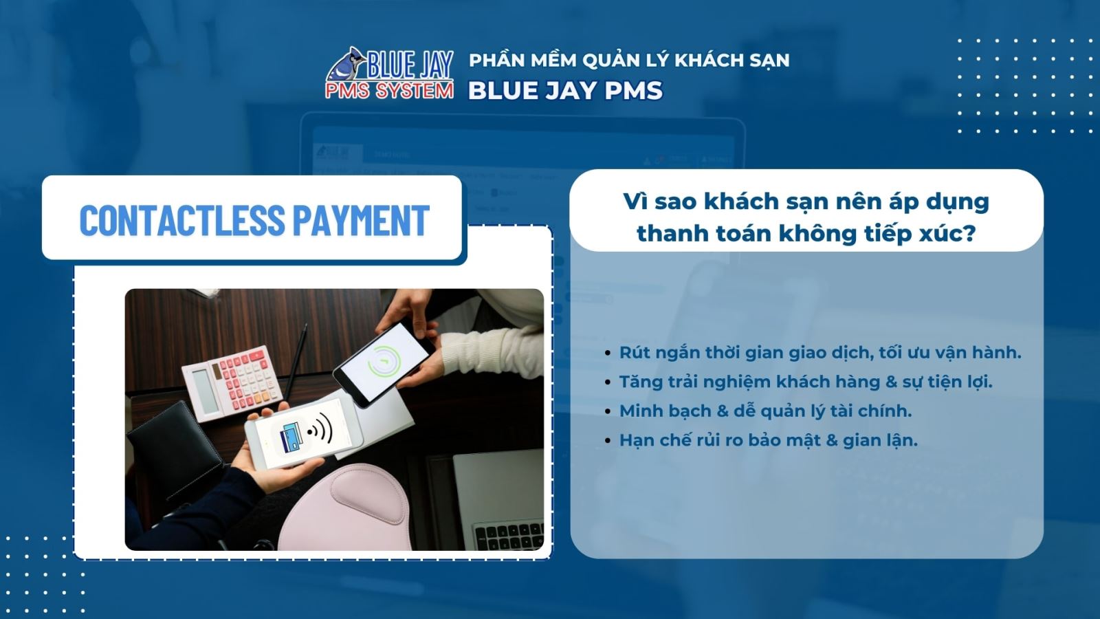 Ứng dụng thanh toán không tiếp xúc trong khách sạn